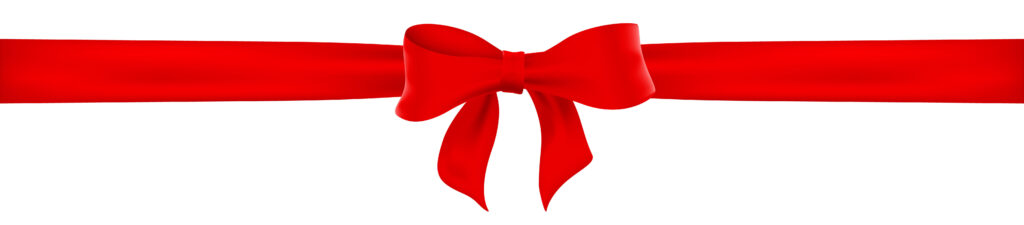 Rote Schleife. Red satin ribbon and bow vector illustration.